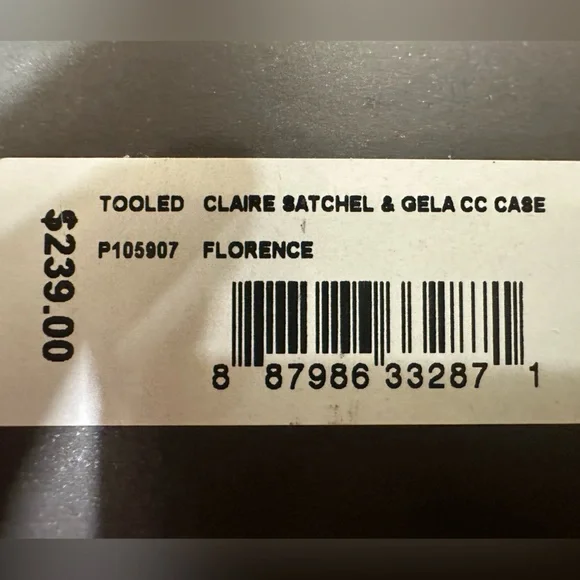 Patricia Nash box set Tooled Claire Satchel and Gela CC Case Florence New in box - Picture 15 of 16